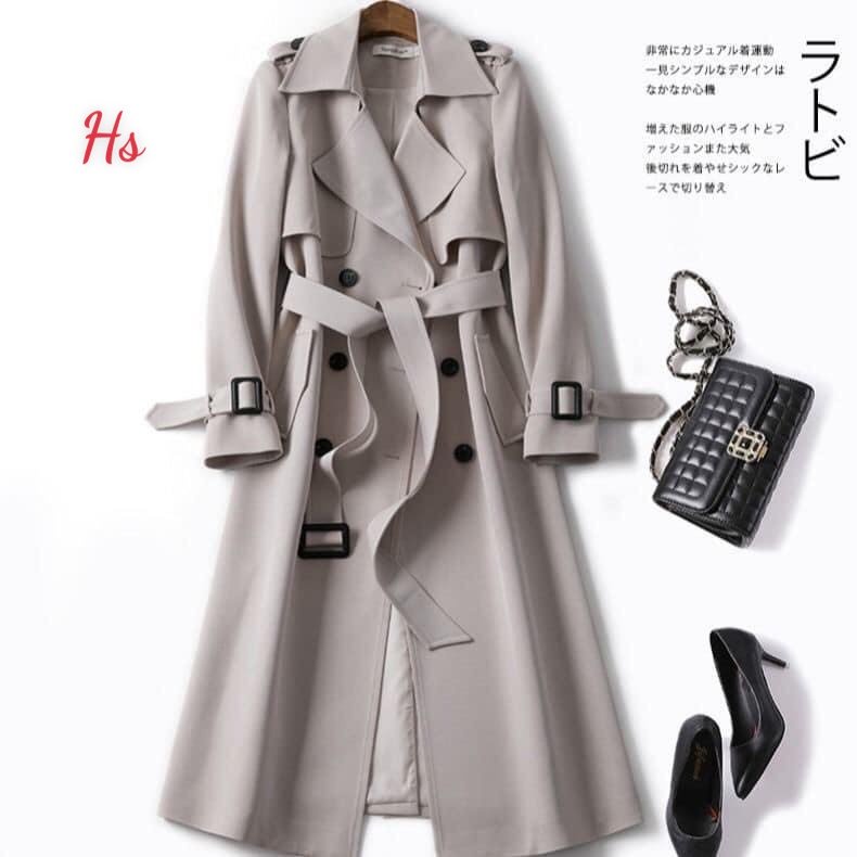 [Hàng loại 1]Áo Măng Tô Dáng Dài 2 Lớp Kèm Đai, Áo Khoác Măng Tô Nữ Dày Dặn M.store