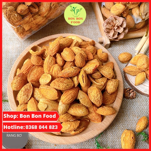 Hạnh nhân rang bơ còn vỏ nhập Mỹ 500Gr