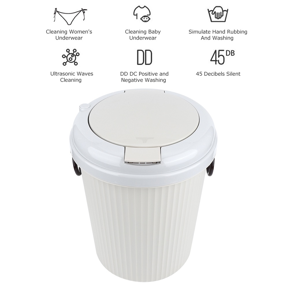 Có thể bán buôn Máy giặt để bàn di động 8L 18W Mini USB hỗ trợ quần áo siêu âm Virgina056 Hàng giao ngay