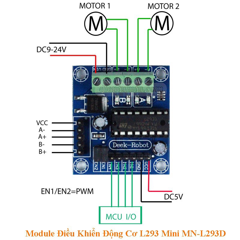 Arduino Motor Shield L293D - Module Điều Khiển Động Cơ