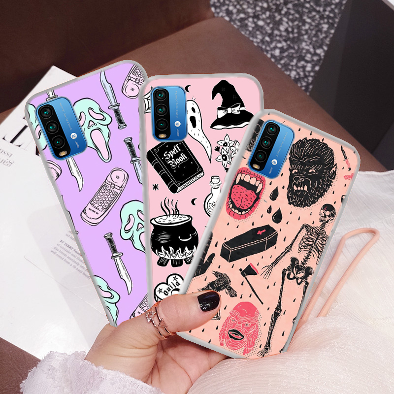 Ốp Điện Thoại Mềm Họa Tiết Witch Goth Màu Pastel 138c Cho Huawei Nova 2i 3i 5t Y6 2018 Y6p Y7 2019 Y7a Y9 Prime