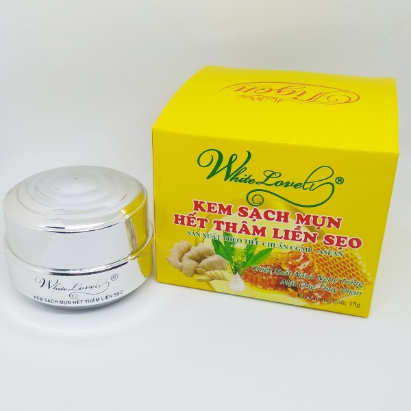 Kem Sạch Mụn Hết Thâm Liền Sẹo 15g White Lovely Làm Mờ Các Vết Thâm Sẹo Trên Da