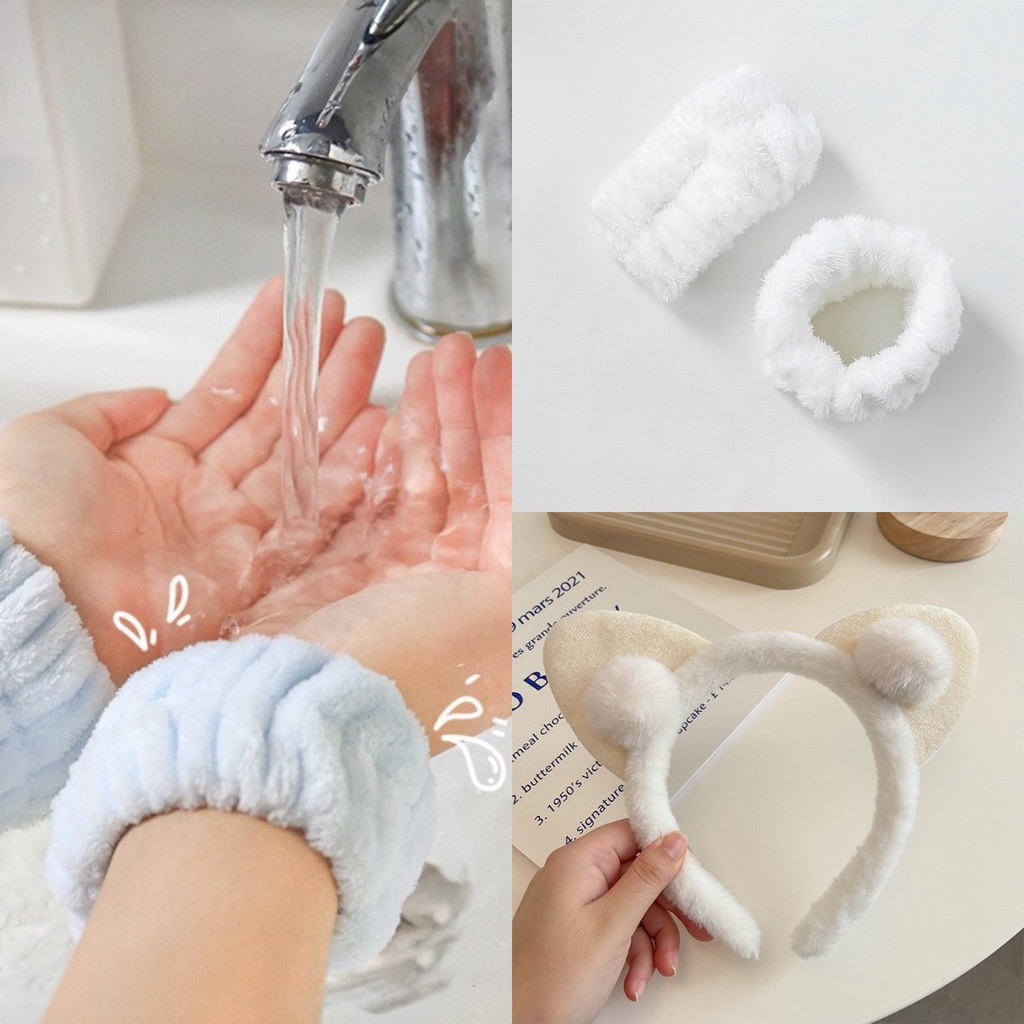 Giảm Giá [Giảm Giá] Băng Đô Thể Thao Thấm Mồ Hôi Chống Thấm Nước Có Dây Đeo Cổ Tay [Phụ Kiện Magpie]