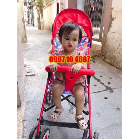 Xe đẩy đi dạo lưới cho bé gấp siêu gọn như cây dù Baobaohao 605A