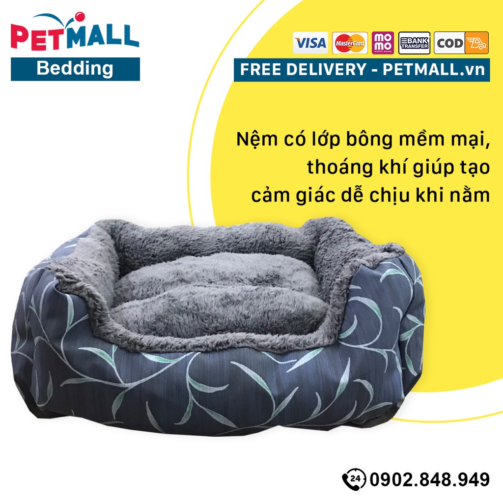 Nệm Nhật hình vuông Petmall 40cm x 50cm