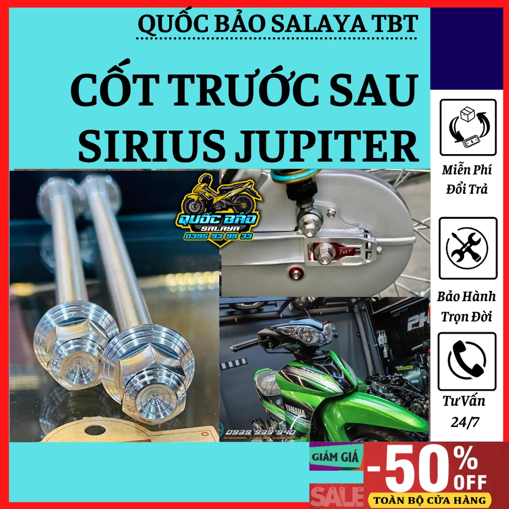 Cốt bánh Sirius salaya TBT v2 cho kèm tán inox 304 bảo hành trọn đời