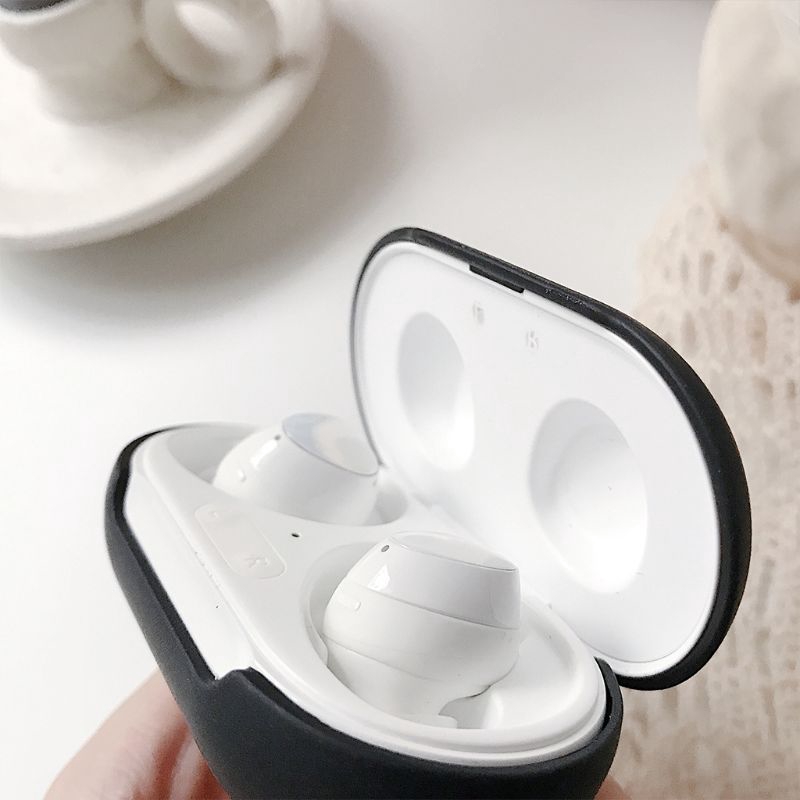 Vỏ Bảo Vệ Hộp Sạc Tai Nghe Samsung Galaxy Buds / Buds + Bằng Pc Màu Trơn Chống Rơi