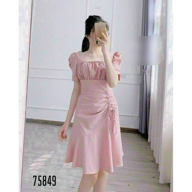 Đầm nữ nhiều màu ngắn tay thiết kế đơn giản ôm eo siêu xinh