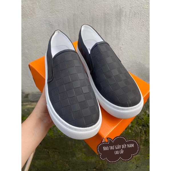 Giày lười slipon louis vuitton siêu cấp , giày thể thao nam quảng châu kèm hộp