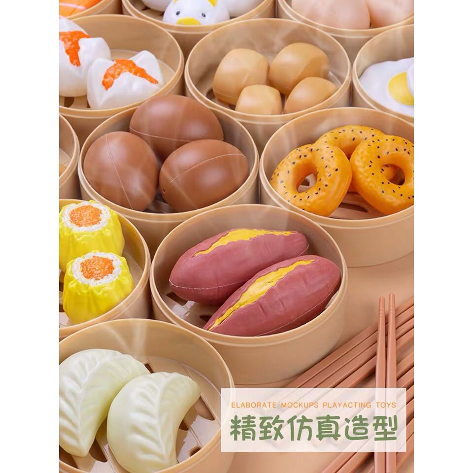 (CÓ SẴN, Y HÌNH) BỘ ĐỒ CHƠI NẤU ĂN DIMSUM 84 CHI TIẾT