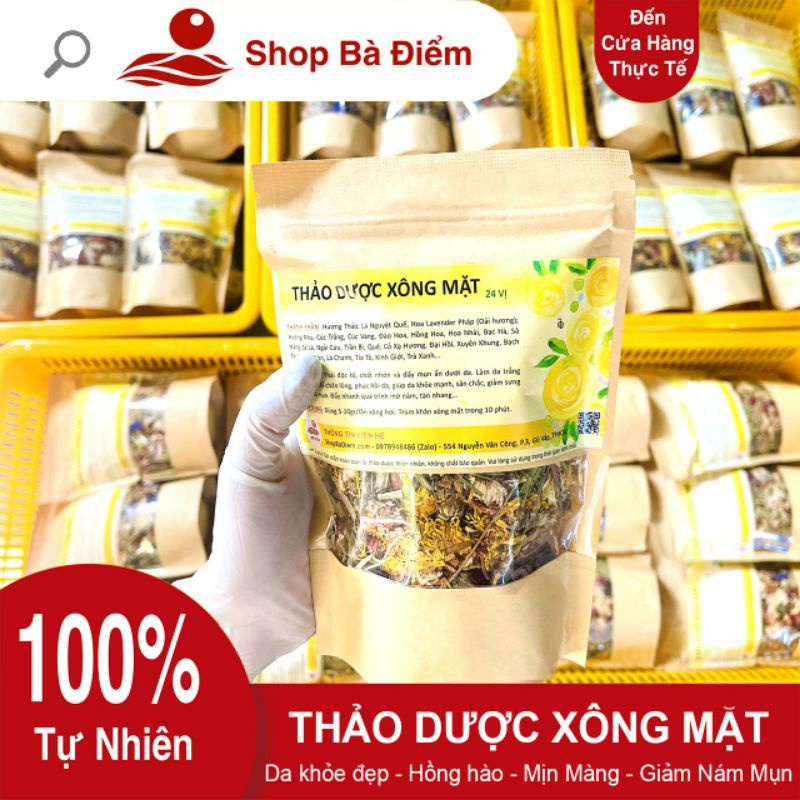 Thảo Dược Hoa Khô Xông Mặt | Da Sáng Khỏe, Hồng Hào, Thải Độc Tố | Xông Mặt Thảo Dược, may xong mat - Shop Bà Điểm