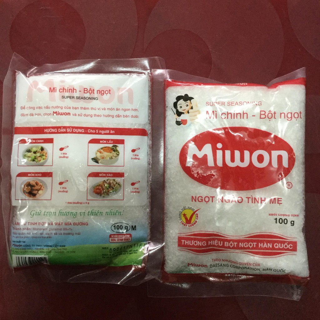 Bột ngọt Miwon gói 100g