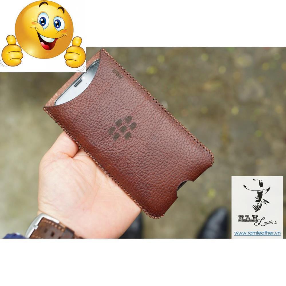 BAO DA BLACKBERRY DA BÒ VÂN HẠT KEY1 RAM H2 - HÀNG CHÍNH HÃNG RAM LEATHER .