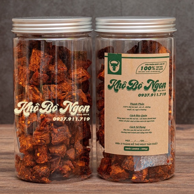 KHÔ BÒ NGON [ SINCE 2014 ] Chuẩn Vị Bò [ Chất Lượng Thượng Hạng ] ATVSTP [ Bò Viên 500Gr ] | BigBuy360 - bigbuy360.vn