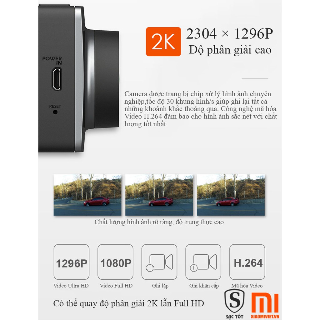 Camera hành trình Xiaomi Yi Car 2