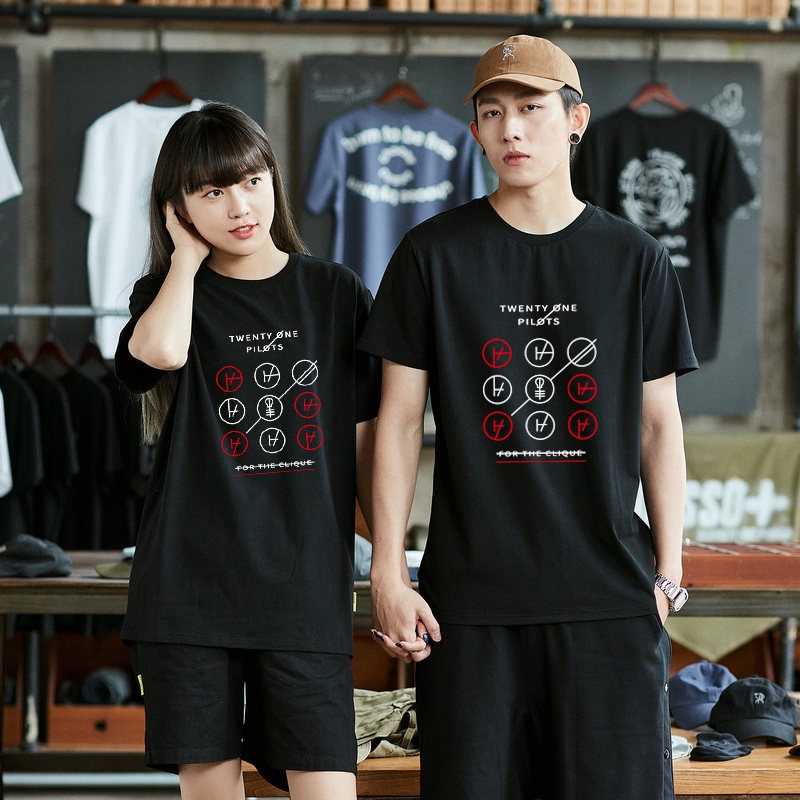 Hai mươi Một Phi Công Nam Nữ Áo Thun Cotton Cực Lớn Tay Ngắn Unisex Áo XXS-4XL 1473