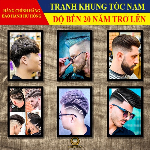 Album 20 Mẫu Khung Tranh Tóc Nam Trang Trí Tiệm Tóc - Salon - Barber Shop