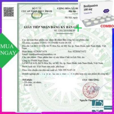 Combo Bedipanten 100mg +  [ Chính hãng ] Chất xơ tự nhiên ÍCH NHI - bé hết táo