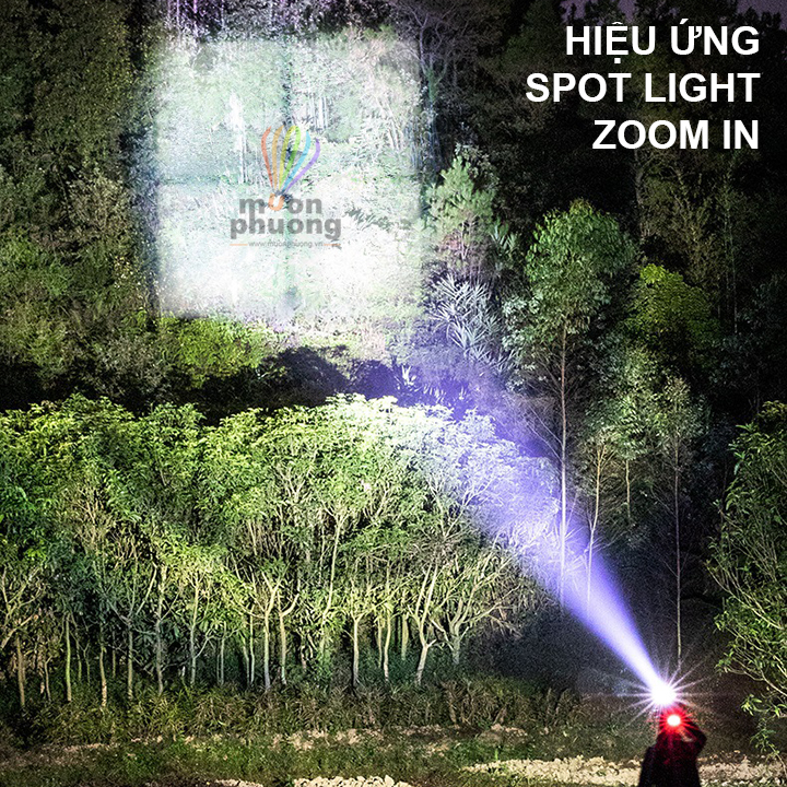 Đèn pin đội đầu siêu sáng K808 - P90 chống nước cao cấp kèm 3 pin sạc - MUÔN PHƯƠNG SHOP