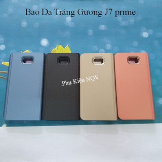 Samsung J7 prime || Bao Da Clear View Standing Samsung J7 prime - Pk NQV