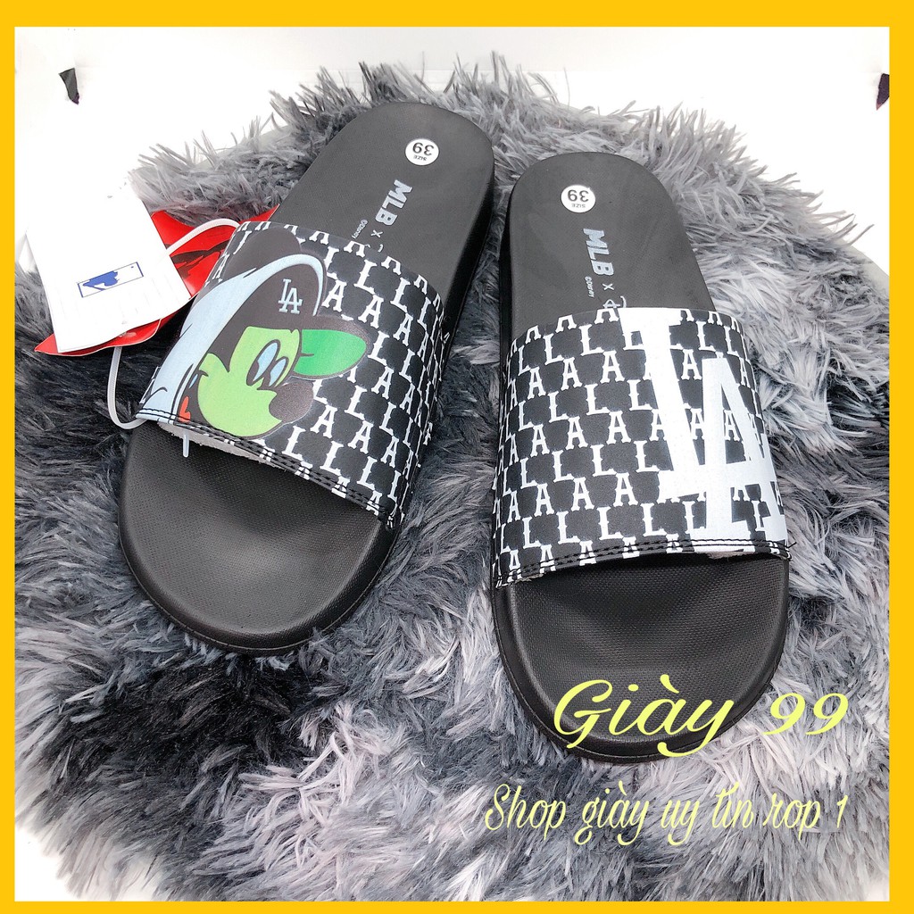 [ Hot - Hàng Chuẩn ] Dép Quai Ngang Micky Ml,B L,A Đen - Giày 99 | BigBuy360 - bigbuy360.vn