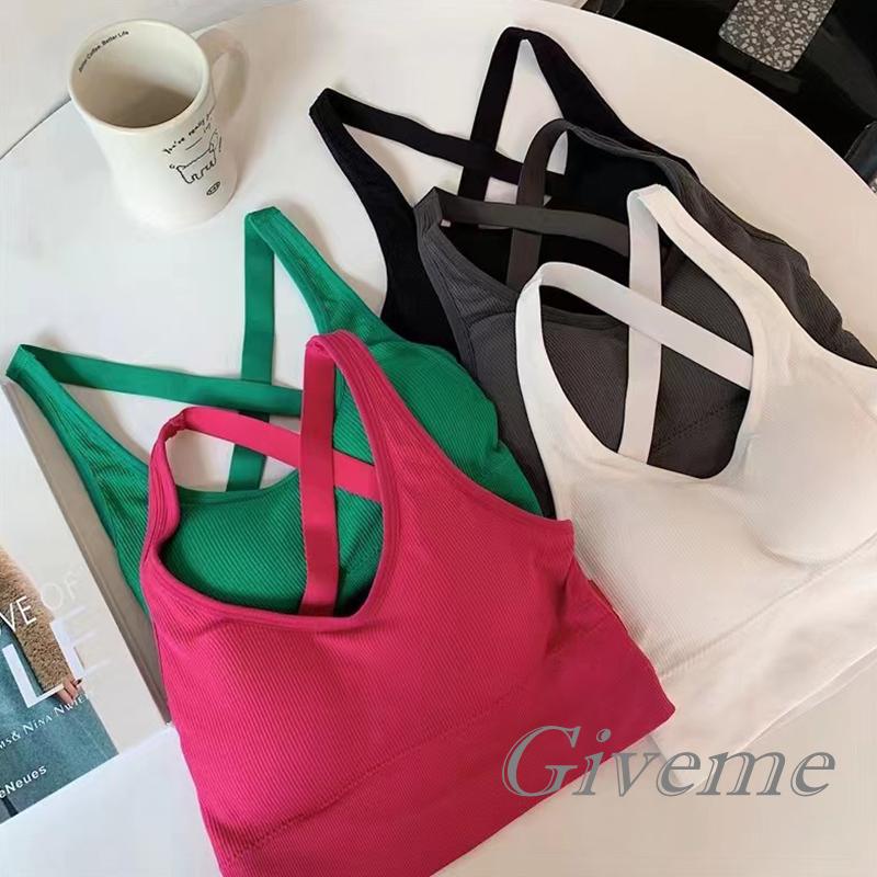 Áo Lửng Không Tay Cổ Chữ U Có Mút Đệm Ngực Màu Trơn Thời Trang Mùa Hè Dành Cho Nữ