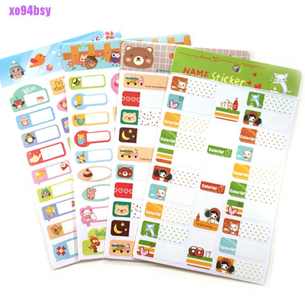 Nhãn Dán Ghi Tên / Đánh Dấu Sách Xo94Bsy Có Thể Tháo Rời Cho Trường Học