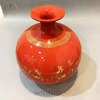 Bình Hút Lộc,Bình Tài Lộc Trang Trí Phong Thủy Mã Đáo Thành Công [ Vàng Kim]