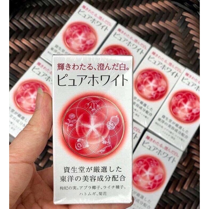 Pure White S.h.i.s.e.i.d.o dạng viên 240 Viên Uống Trắng Da Mờ nám Nhật Bản