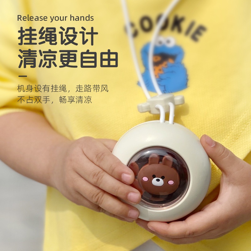 Quạt Đeo Cổ Mini Không Cánh Sạc Usb Không Ồn Mới