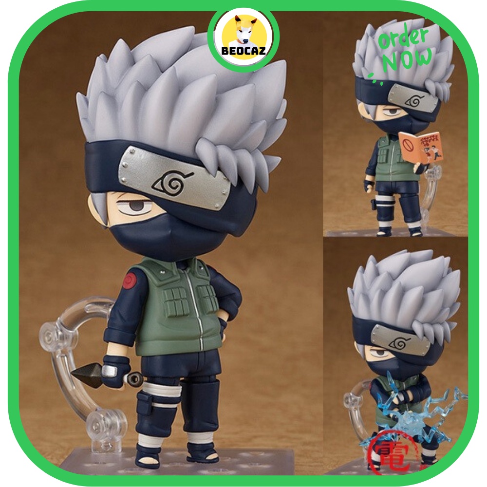 [Ship Hỏa Tốc][Full Box] Mô hình chibi Hatake Kakashi dễ thương 724 kèm phụ kiện bền màu nhựa an toàn Naruto