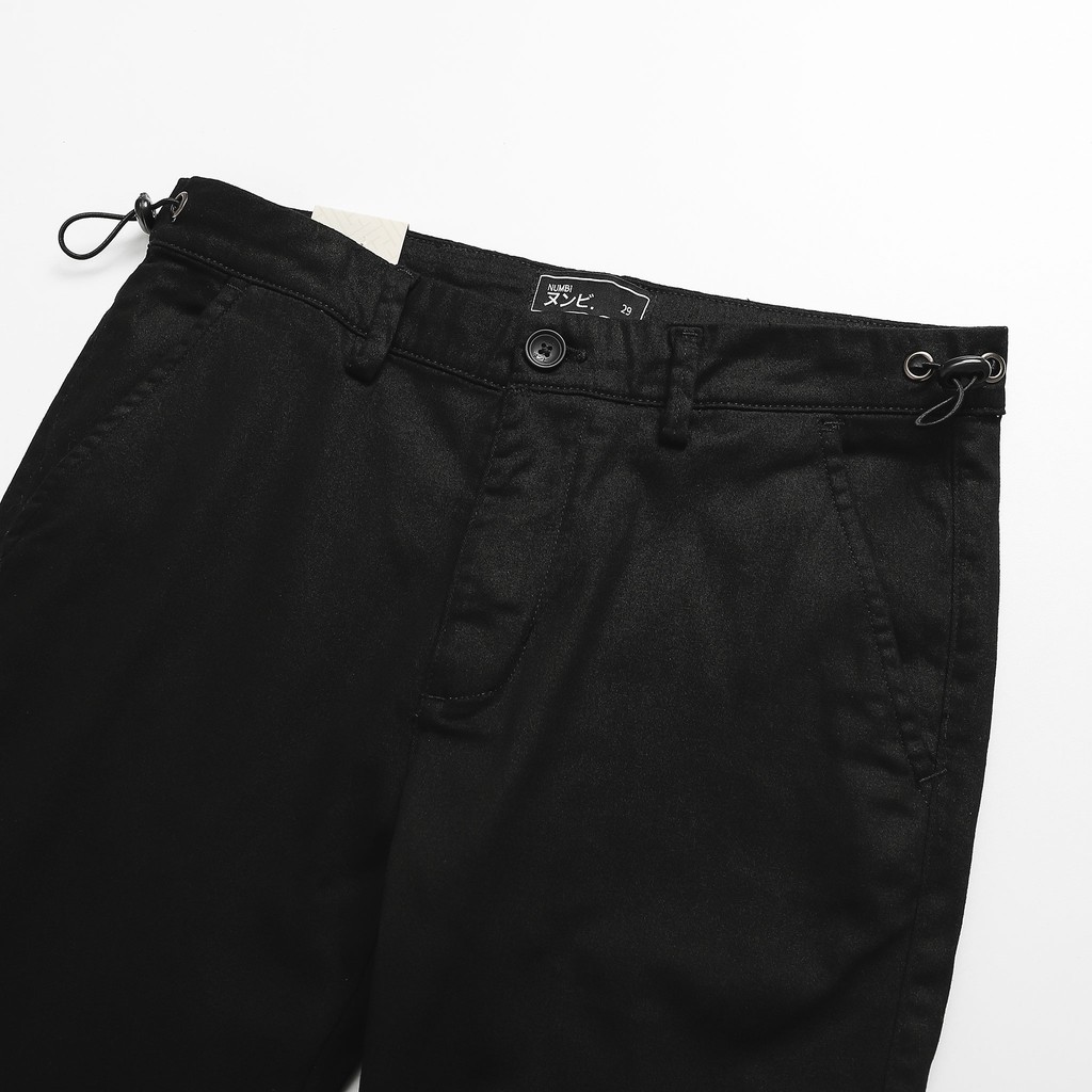 Quần Jogger Nam Numbi Kaki Đen Dây Rút, Chất Vải Kaki Dày Dặn Cao Cấp, JG001623, SOMEHOW