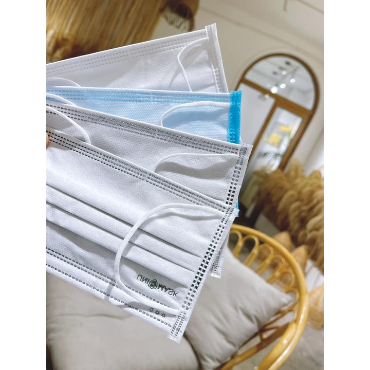 Combo 50c Khẩu trang  y tế Unimask 4 lớp kháng khuẩn,lọc mùi dày dặn