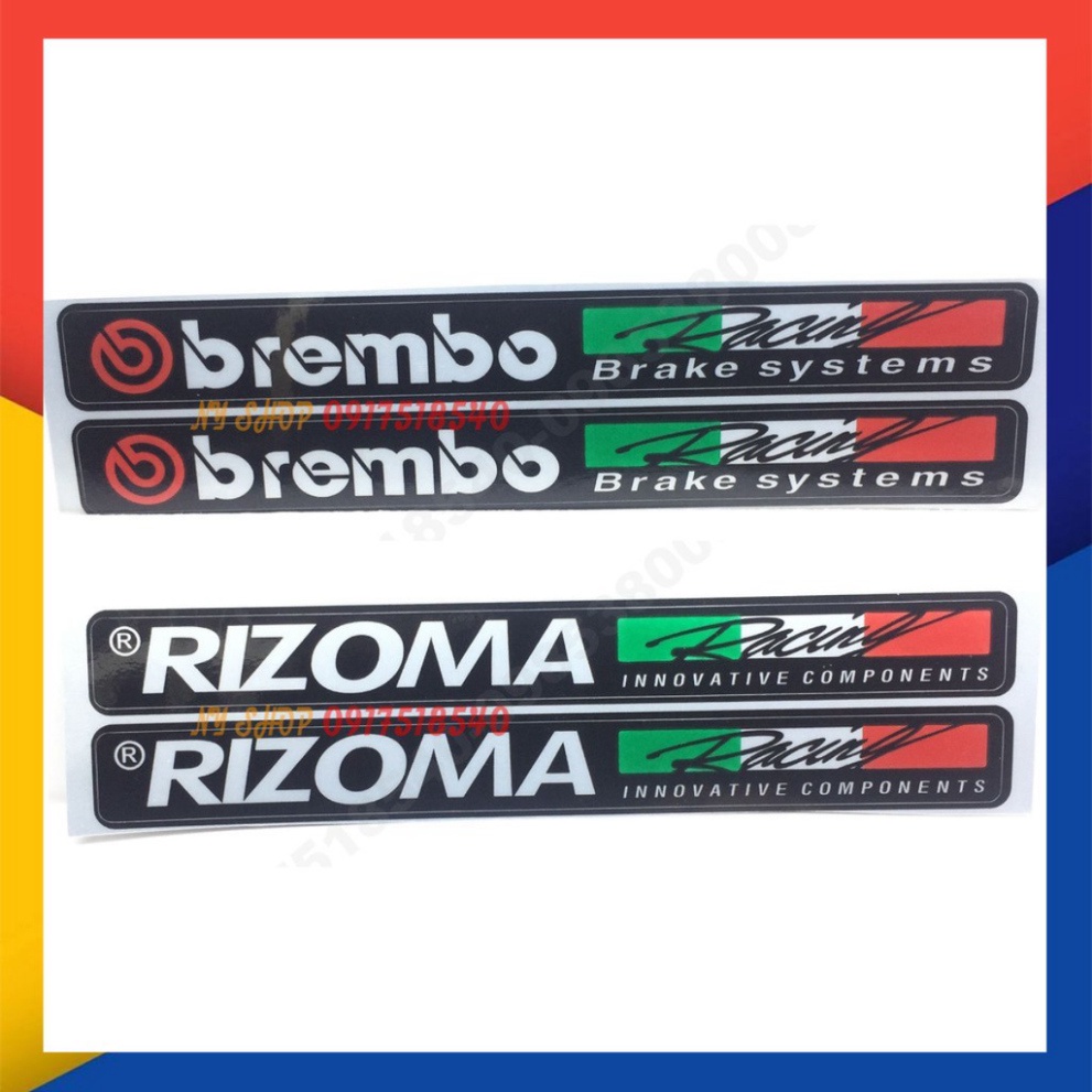 TEM PHUỘC, TEM GẮP RIZOMA / BREMBO Ảnh thật Sp