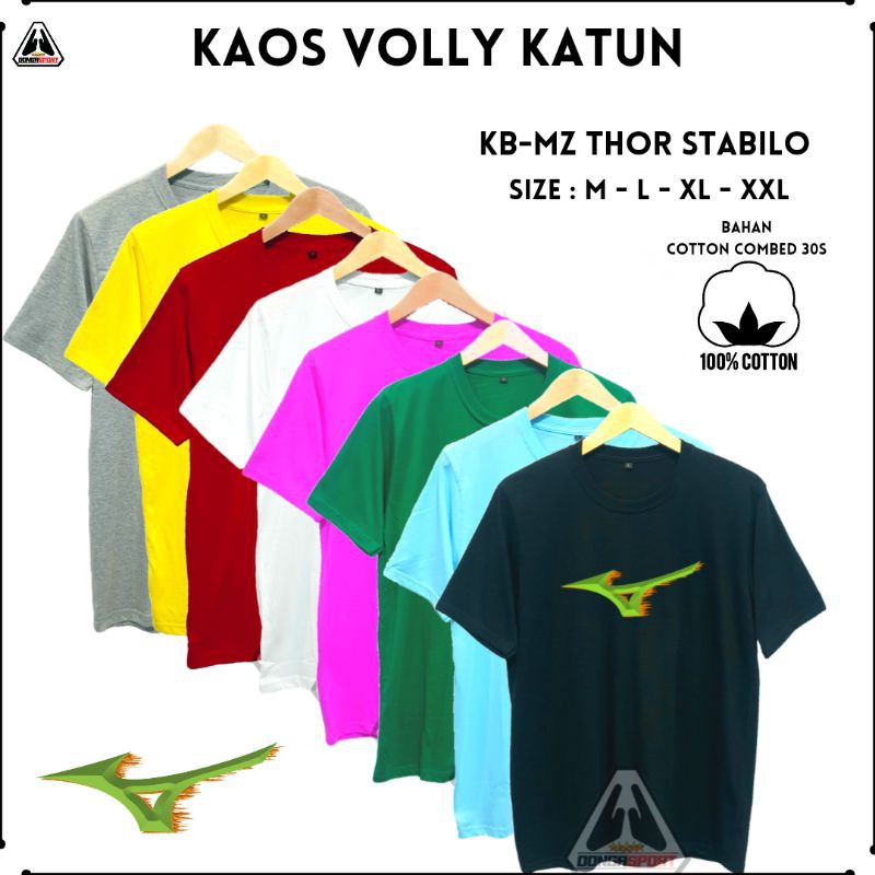 Áo Thun Cotton 30s Mizuno Chơi Bóng Chuyền