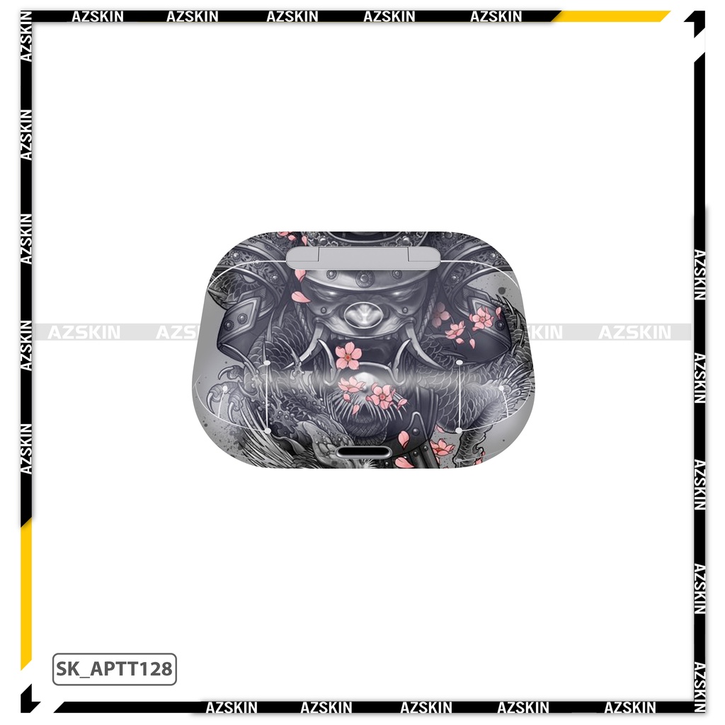 Dán Skin Hình Airpods 1/2/3/Pro Nghệ Thuật Tattoo |SK_APTT128| Film Oracal Chính Hãng, Chống Nước Bền Màu, Cắt Sẵn Khuôn