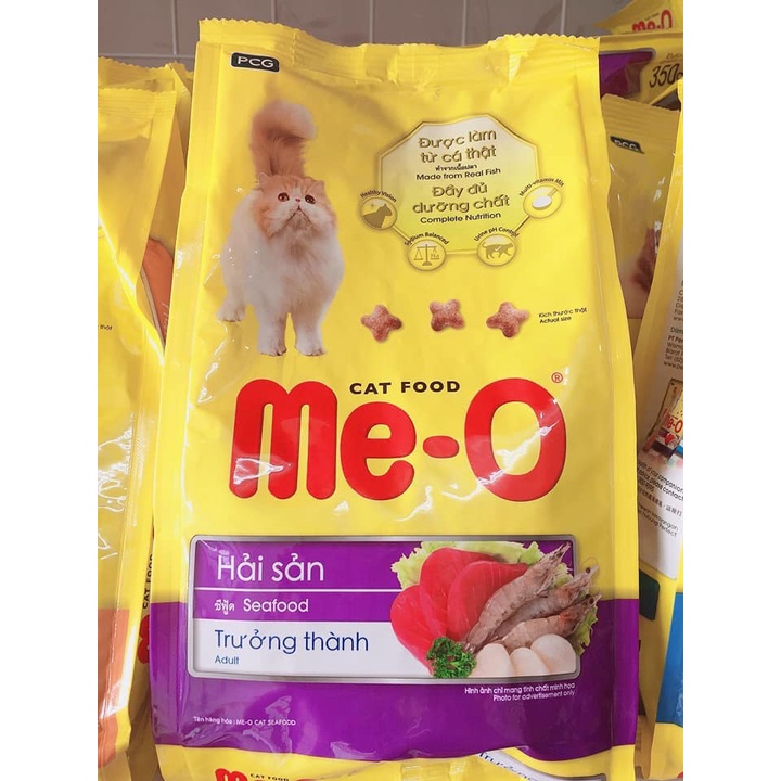 Thức Ăn Cho Mèo Hạt Me-O 350g Dành Cho Mèo Trưởng Thành Trên 12 Tháng Tuổi Đủ Vị