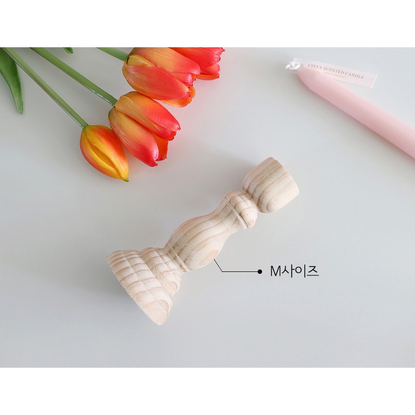 Giá Đỡ Nến Bằng Gỗ Dùng Trang Trí Đám Cưới Phong Cách Bắc Âu