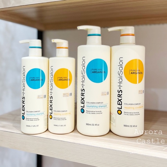 gội xả phục hồi và chống rụng tóc Pure 100% Arganoil Olexrs + Hairsalon