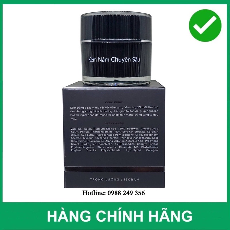 Kem Nám Chuyên Sâu Ngọc Trai Đen 12g, 18g