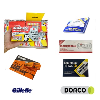 Lưỡi lam gillette dorco hộp 100 dao cạo