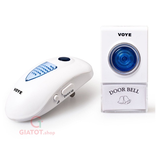 Chuông cửa đôi không dây VoYe V004B2, chuông cửa không dây dùng điện V003A2