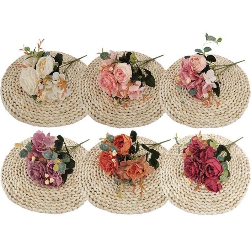 1 Nhánh Hoa Hồng Nhân Tạo Trang Trí Nhà Cửa/Văn Phòng/Sự Kiện