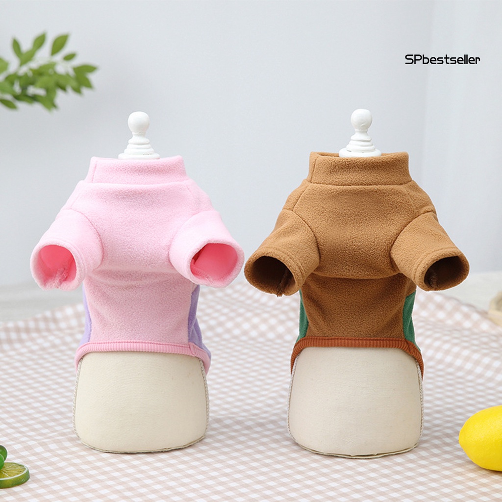 Áo sweater dày giữ ấm hai chân màu sắc xinh xắn cho thú cưng