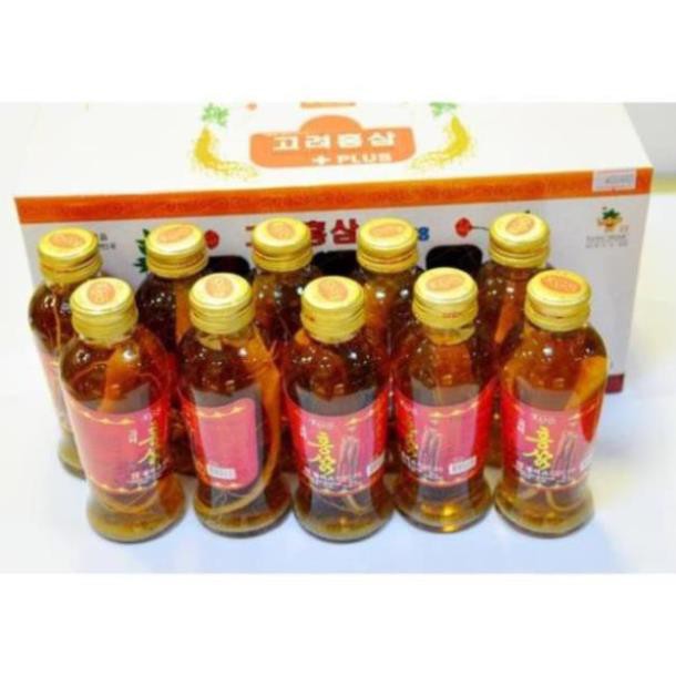 Nước Hồng Sâm Có Củ KGS 10 Chai x 120ml