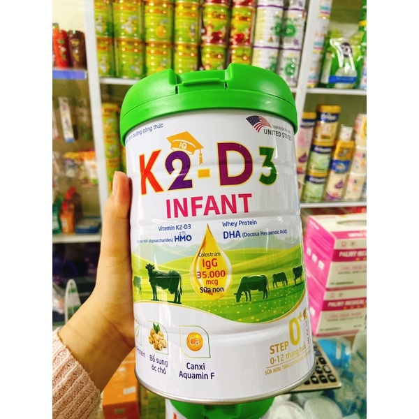 Sữa dinh dưỡng y dược k2 D3 ( có tích quà)- phát triển chiều cao và trí não 900G