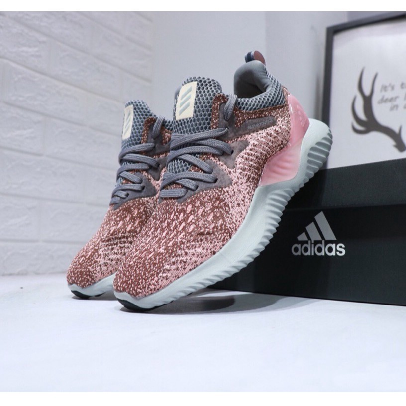 Giày thể thao chính hãng Adidas Alpha Bounce Running Wo Pink Sneakers size 36-40