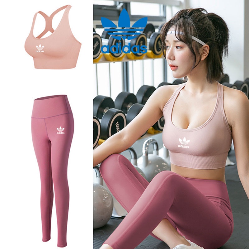 Adidas Set Đồ TậP GồM Bra + QuầN TậP Thể Thao Cho Nữ