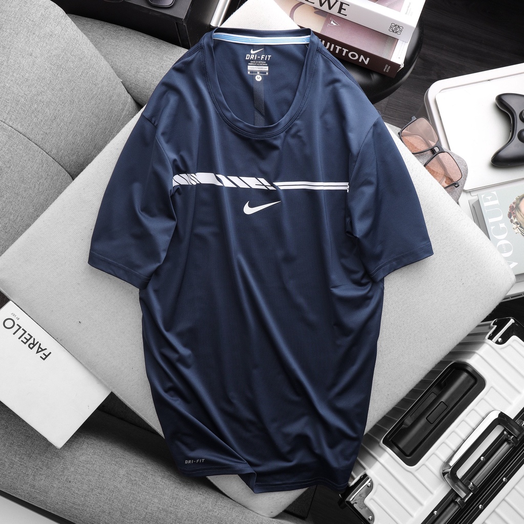 Áo thể thao Men gym NKS04, fom chuẩn, vải lưới dệt xuất dư