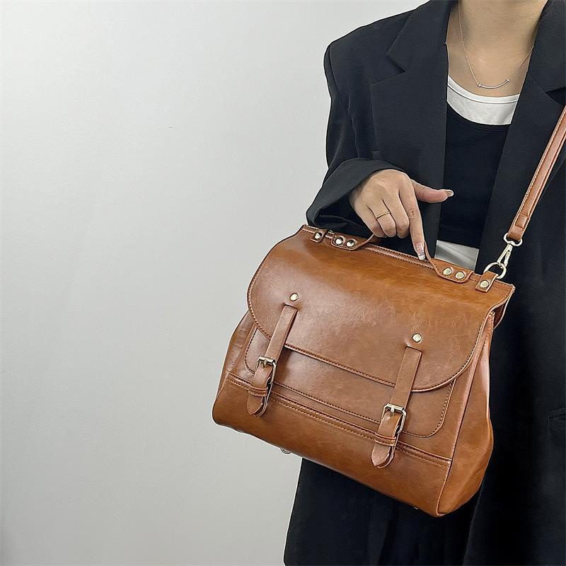 Túi Xách Da Bóng Phong Cách Retro Thời Trang Cao Cấp Cho Nữ